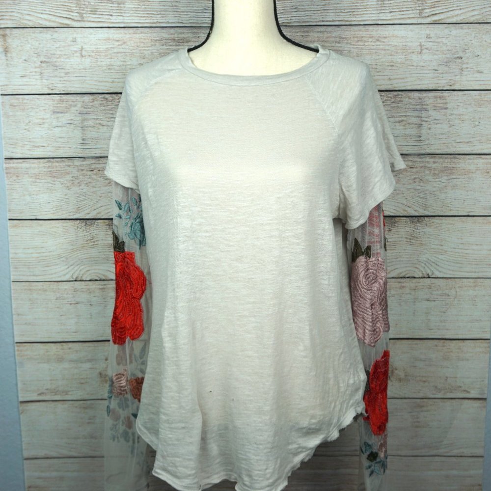 Free People Embroidered top